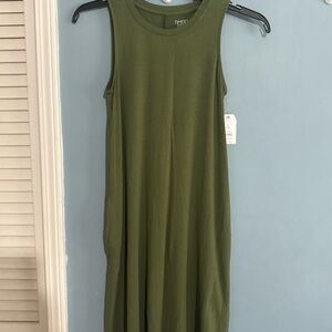 Time and Tru Olive Dress